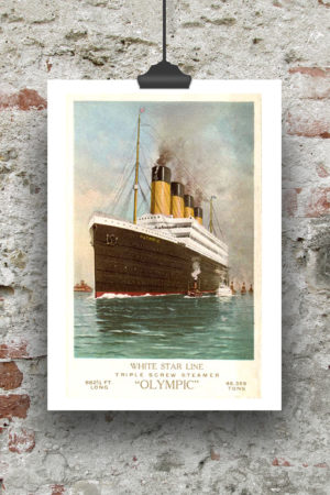 10530 Mr Poster Affisch Ss Olympic 1906 Konst Fartyg Fa˘rg1.jpg