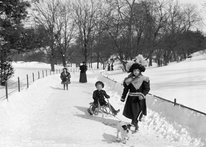 10606 Mr Poster Affisch Winter In Central Park Vintage New York.png