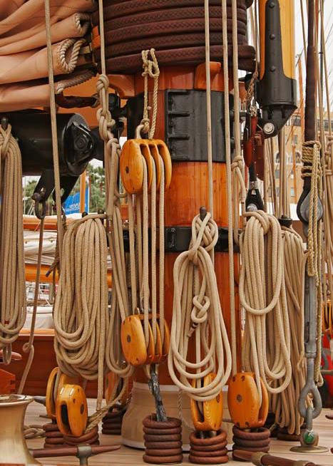 10698 Mr Poster Affisch Ropes Rep Reling Segelbåt Hav Marint.png