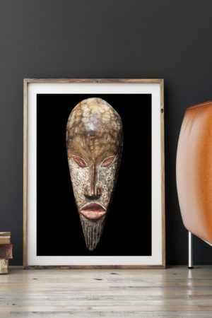 10876 Mr Poster Affisch Lulua Mask Afrikanskt Konst Foto1.jpg
