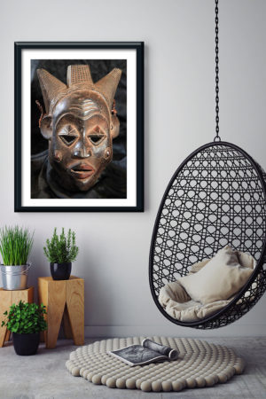 10877 Mr Poster Affisch Chokwe Afrikansk Mask Konst Foto1.jpg