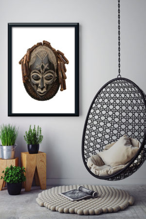 10878 Mr Poster Affisch Zyama Afrikansk Mask Foto Konst1.jpg