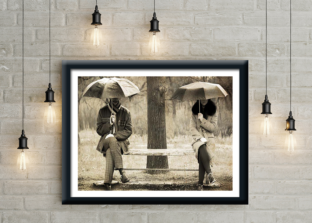 11220 Mr Poster Affisch On Each Side Ba˘nk Vintage Paraply1.jpg