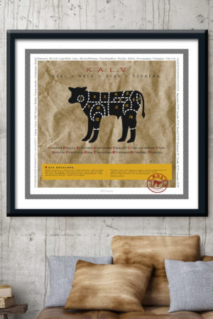 11630 Mr Poster Affisch Le Veau Ko˘ksmotiv Mat Kalv1.jpg