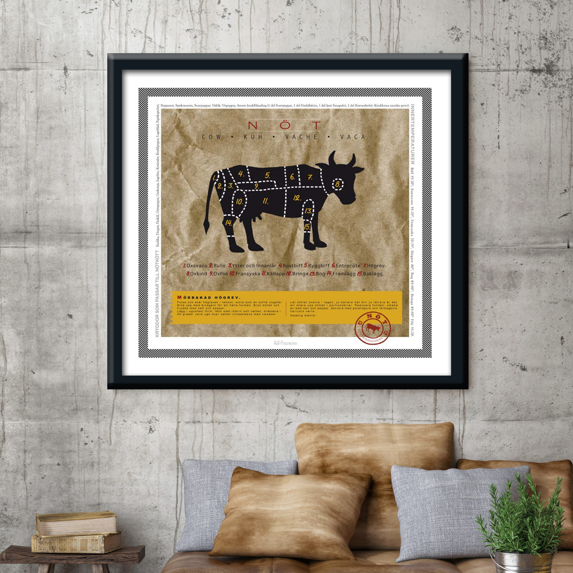 11632 Mr Poster Affisch Le Bouf Ko˘ksmotiv Mat No˘tko˘tt1.jpg