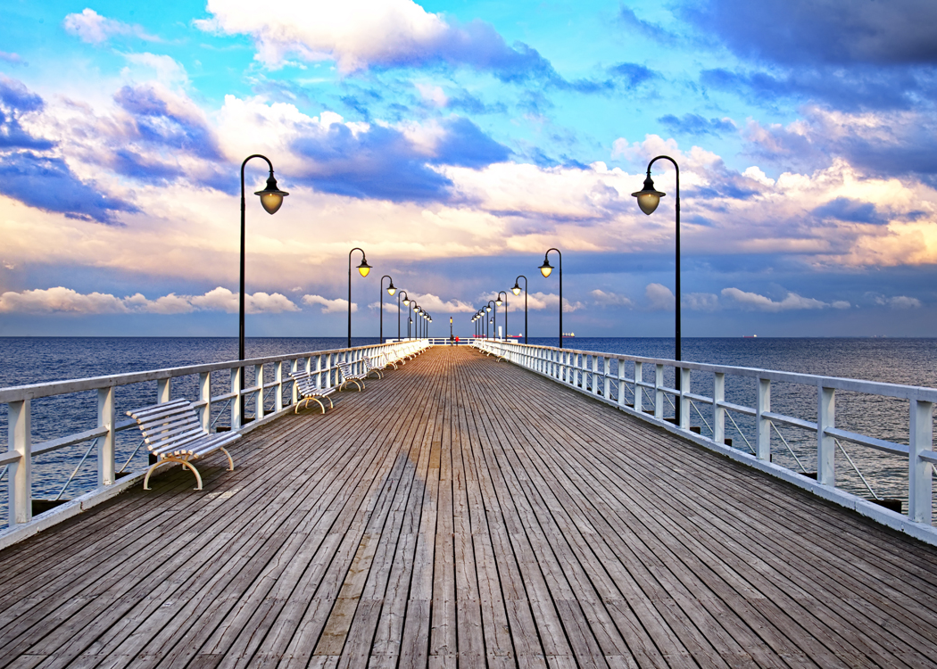 12263 Mr Poster Pier By Sea Hav Pir Lanternor Himmel Marint.png