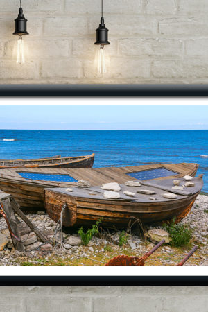 12286 Mr Poster Affisch Eka Ba¯t Strand Hav Fiske Marint1.jpg