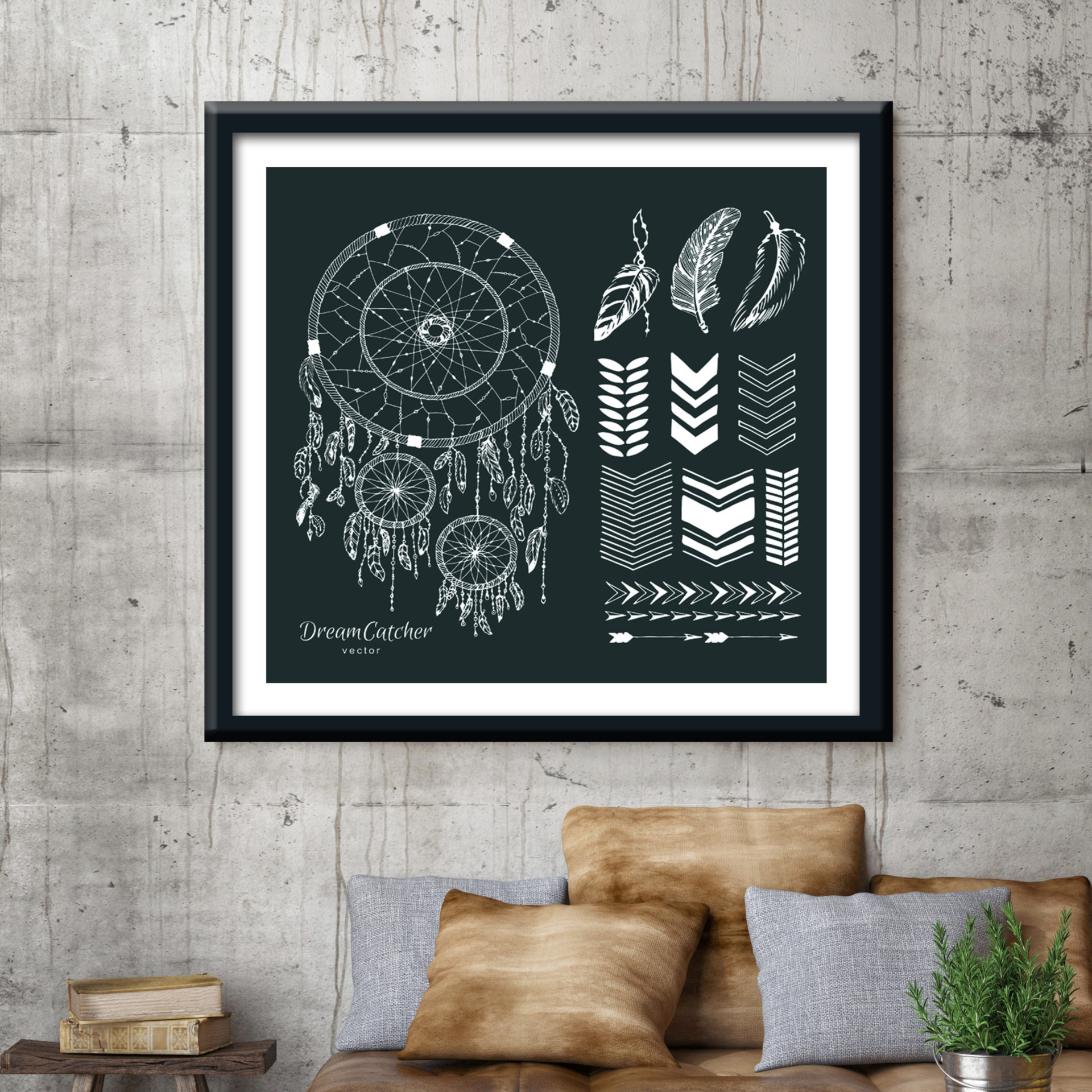 12483 Mr Poster Affisch Dreamcatcher Illustration Dro˘mfa¯ngare Grafiskt1.jpg