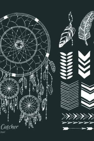 12483 Mr Poster Affisch Dreamcatcher Illustration Drömfångare Grafiskt.png